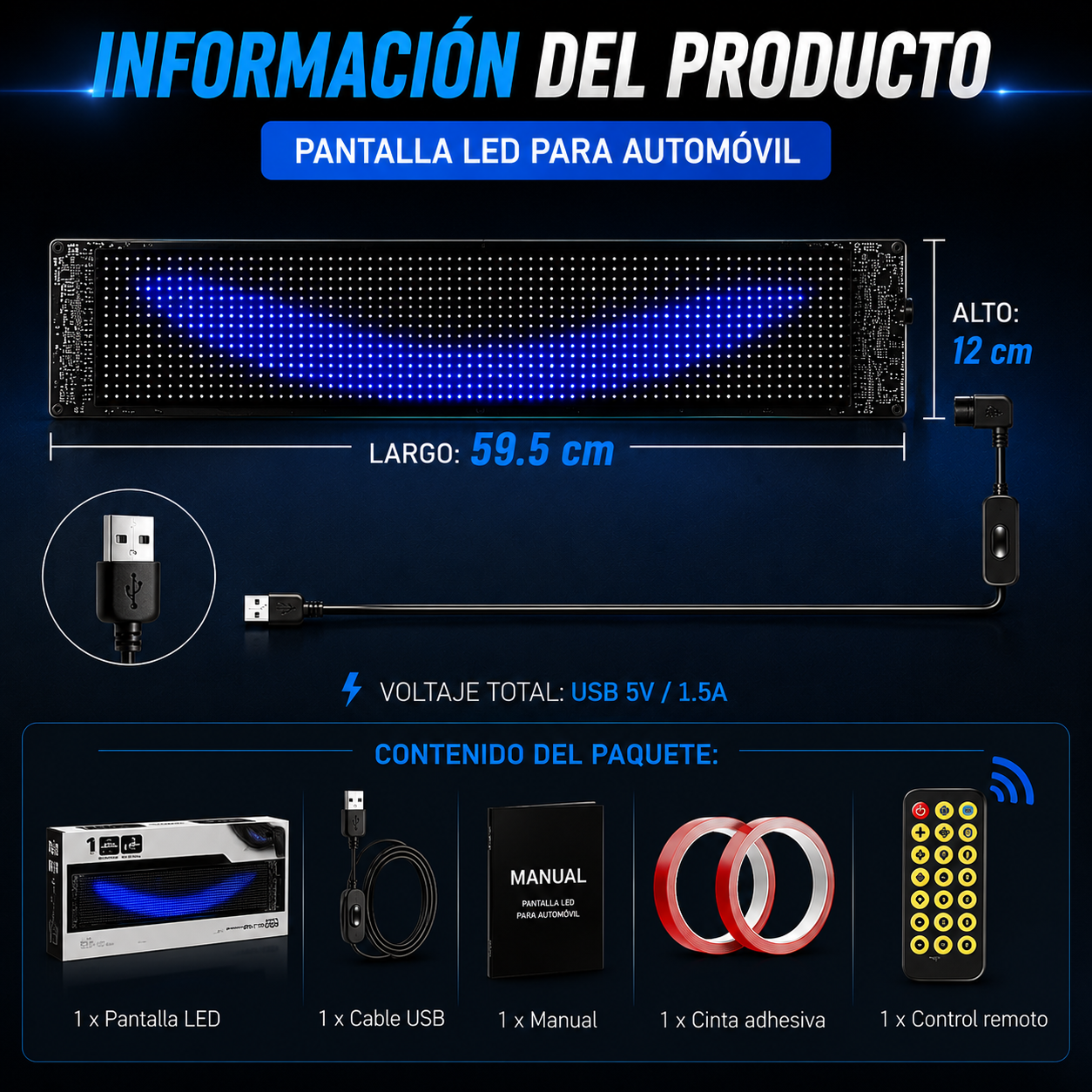 OJOS LED DE PARABRISAS PARA AUTOS