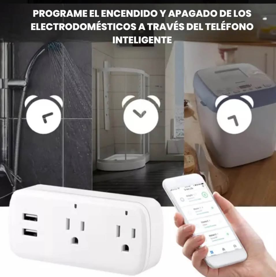 Enchufe Inteligente Doble - WiFi