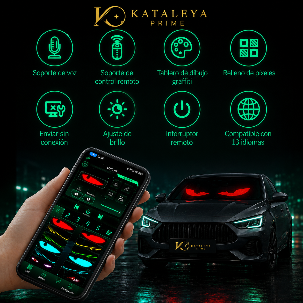 OJOS LED DE PARABRISAS PARA AUTOS
