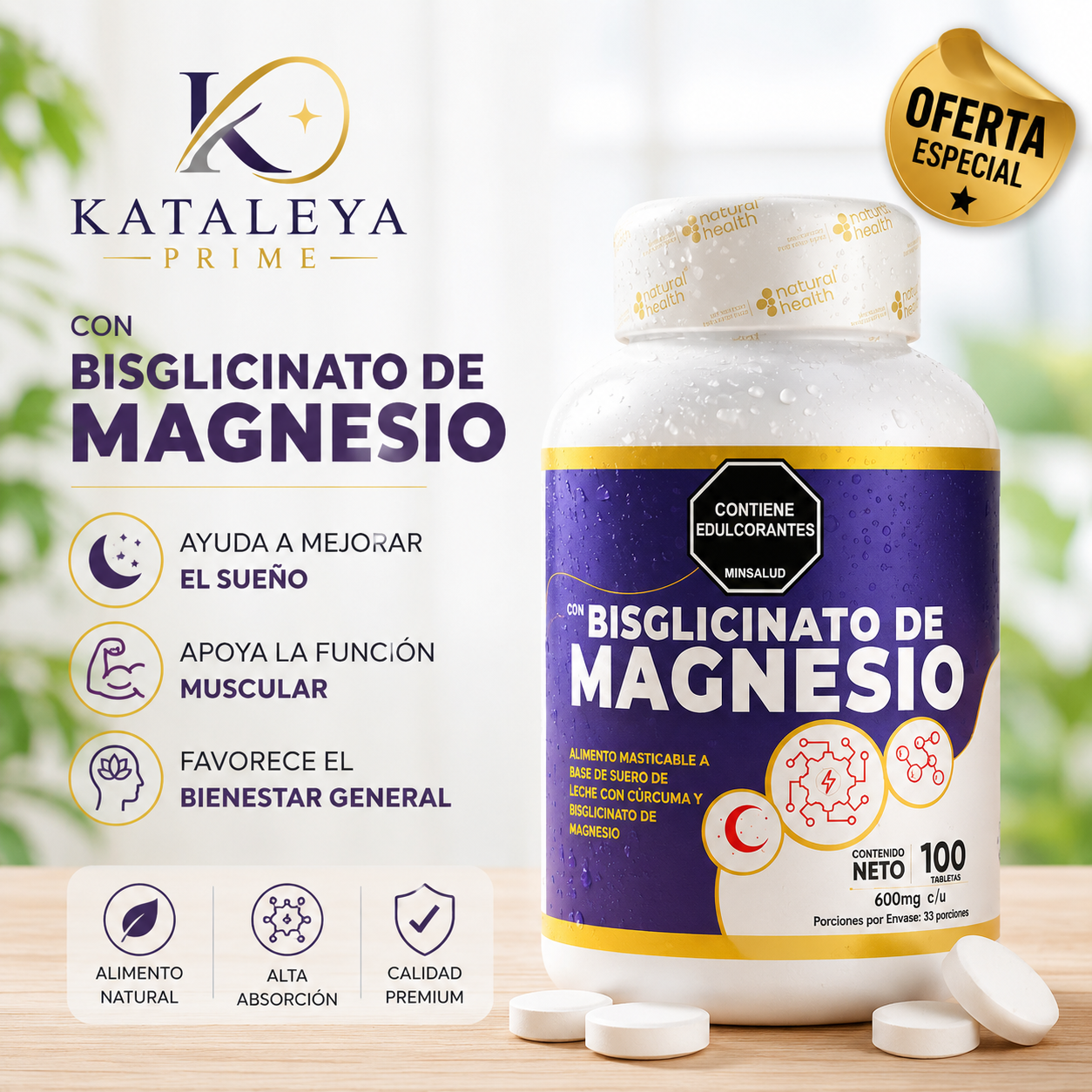 Bisglicinato 100 Cápsulas